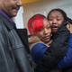 LaTonya Jones, center, the daughter of Bettie Jones, outside her home on Dec. 27, 2015, in Chicago. (Scott Olson/Getty Images)
